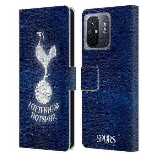 Tottenham Hotspur F.C. Badge Distressed Leather Book Wallet Case Cover For Xiaomi Redmi 12C
