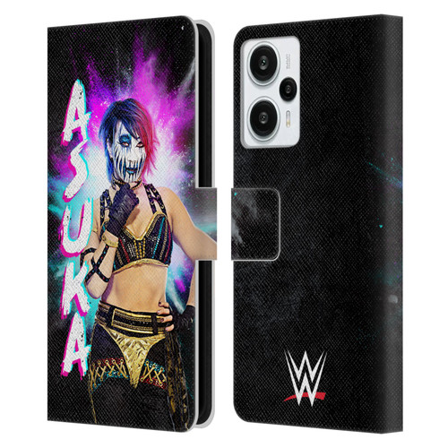 WWE Asuka Black Portrait Leather Book Wallet Case Cover For Xiaomi Redmi Note 12T