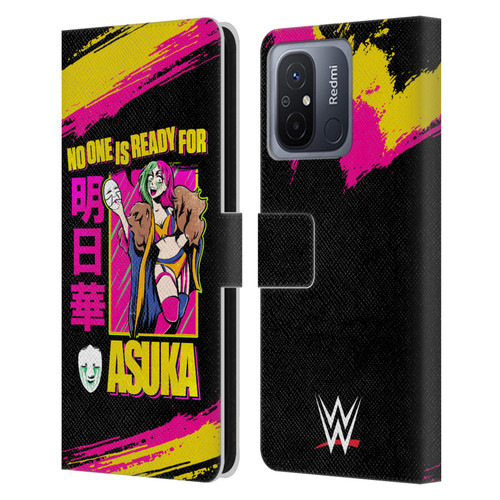 WWE Asuka No One Is Ready Leather Book Wallet Case Cover For Xiaomi Redmi 12C