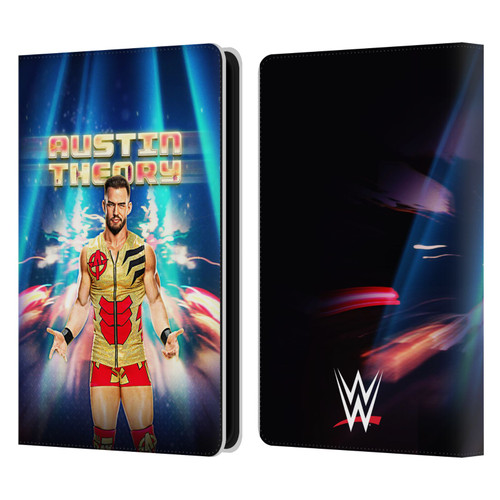 WWE Austin Theory Portrait Leather Book Wallet Case Cover For Amazon Kindle Paperwhite 5 (2021)