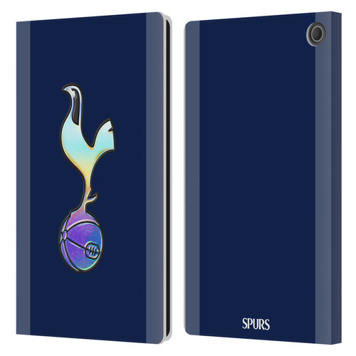 Tottenham Hotspur F.C. 2023/24 Badge Dark Blue and Purple Leather Book Wallet Case Cover For Amazon Fire Max 11 2023