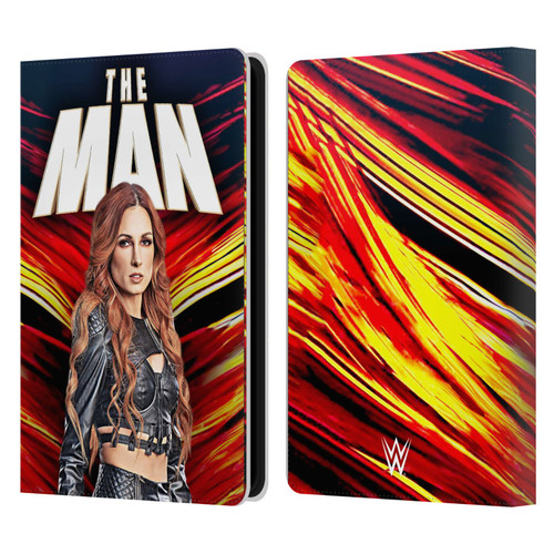 WWE Becky Lynch The Man Leather Book Wallet Case Cover For Amazon Kindle Paperwhite 5 (2021)