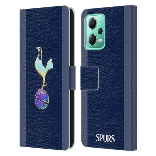 Tottenham Hotspur F.C. 2023/24 Badge Dark Blue and Purple Leather Book Wallet Case Cover For Xiaomi Redmi Note 12 5G