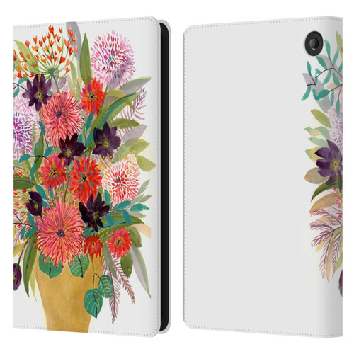 Suzanne Allard Floral Art Celebration Leather Book Wallet Case Cover For Amazon Fire 7 2022