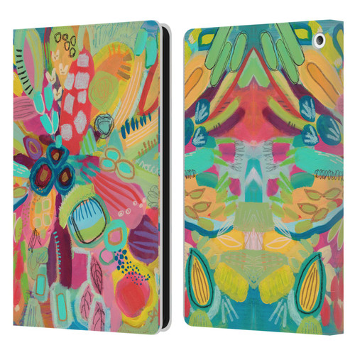 Suzanne Allard Floral Art Dancing In The Garden Leather Book Wallet Case Cover For Amazon Fire HD 8/Fire HD 8 Plus 2020