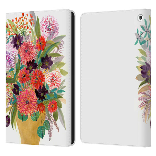 Suzanne Allard Floral Art Celebration Leather Book Wallet Case Cover For Amazon Fire HD 8/Fire HD 8 Plus 2020