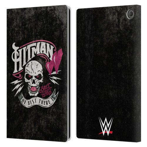 WWE Bret Hart Hitman Logo Leather Book Wallet Case Cover For Amazon Fire Max 11 2023