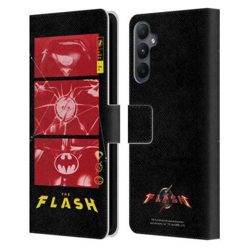 The Flash 2023 Graphics Suit Logos Leather Book Wallet Case Cover For Samsung Galaxy A05s