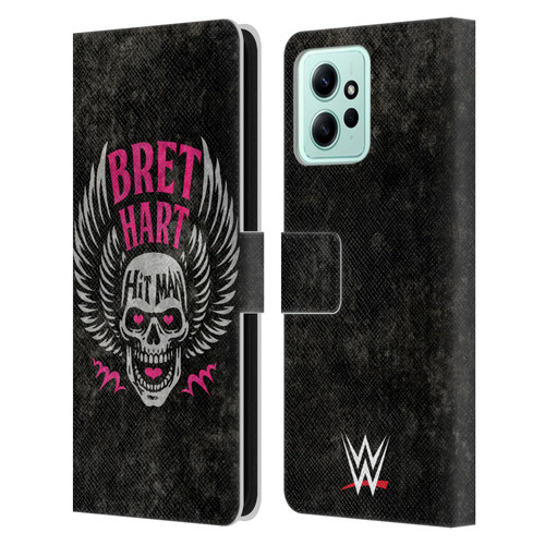 WWE Bret Hart Hitman Skull Leather Book Wallet Case Cover For Xiaomi Redmi 12