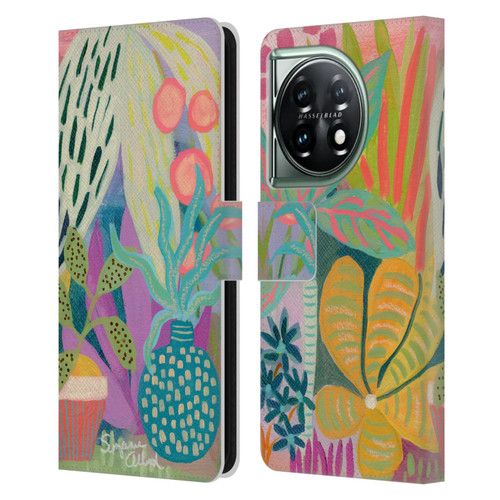 Suzanne Allard Floral Art Palm Heaven Leather Book Wallet Case Cover For OnePlus 11 5G