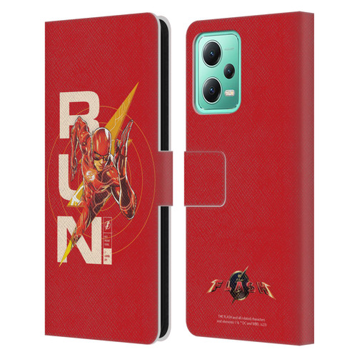 The Flash 2023 Graphics Barry Allen Run Leather Book Wallet Case Cover For Xiaomi Redmi Note 12 5G