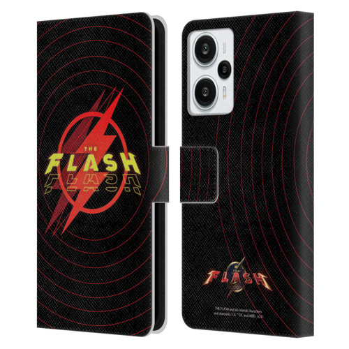 The Flash 2023 Graphics Logo Leather Book Wallet Case Cover For Xiaomi Redmi Note 12T