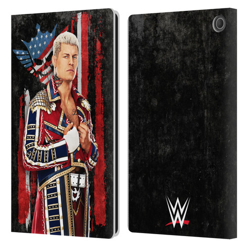 WWE Cody Rhodes Superstar Flag Leather Book Wallet Case Cover For Amazon Fire Max 11 2023