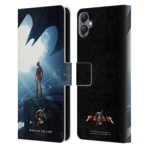 The Flash 2023 Poster Key Art Leather Book Wallet Case Cover For Samsung Galaxy A05