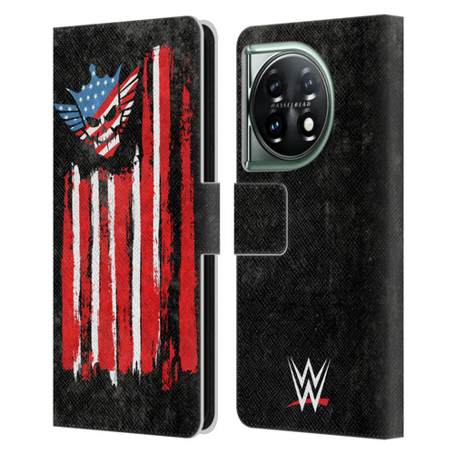WWE Cody Rhodes American Nightmare Flag Leather Book Wallet Case Cover For OnePlus 11 5G