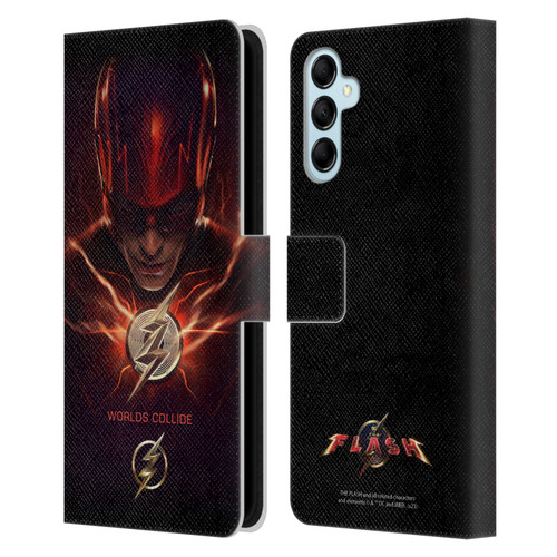 The Flash 2023 Poster Barry Allen Leather Book Wallet Case Cover For Samsung Galaxy M14 5G