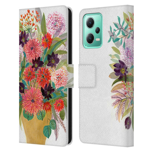 Suzanne Allard Floral Art Celebration Leather Book Wallet Case Cover For Xiaomi Redmi Note 12 5G