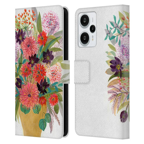 Suzanne Allard Floral Art Celebration Leather Book Wallet Case Cover For Xiaomi Redmi Note 12T