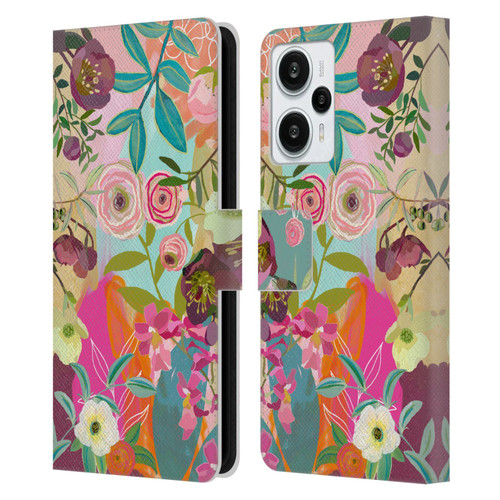 Suzanne Allard Floral Art Chase A Dream Leather Book Wallet Case Cover For Xiaomi Redmi Note 12T