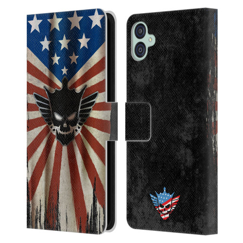 WWE Cody Rhodes Distressed Flag Leather Book Wallet Case Cover For Samsung Galaxy M04 5G / A04e