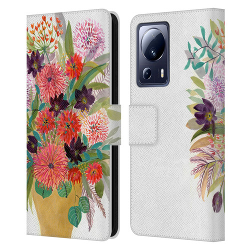 Suzanne Allard Floral Art Celebration Leather Book Wallet Case Cover For Xiaomi 13 Lite 5G