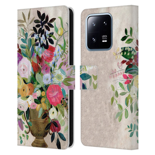 Suzanne Allard Floral Art Beauty Enthroned Leather Book Wallet Case Cover For Xiaomi 13 Pro 5G
