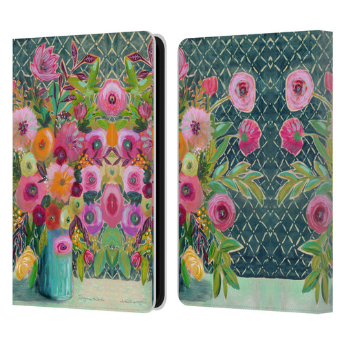 Suzanne Allard Floral Graphics Hope Springs Leather Book Wallet Case Cover For Amazon Kindle 11th Gen 6in 2022