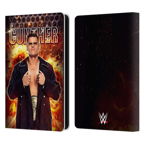 WWE Gunther Portrait Leather Book Wallet Case Cover For Amazon Kindle Paperwhite 5 (2021)