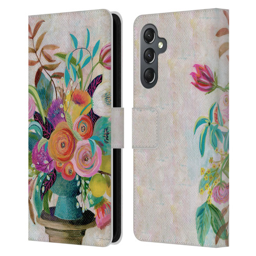 Suzanne Allard Floral Graphics Charleston Glory Leather Book Wallet Case Cover For Samsung Galaxy A25 5G