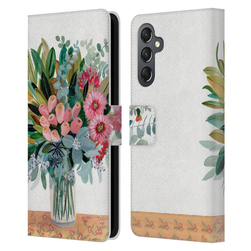 Suzanne Allard Floral Graphics Magnolia Surrender Leather Book Wallet Case Cover For Samsung Galaxy A25 5G