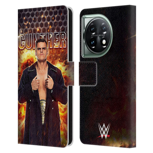 WWE Gunther Portrait Leather Book Wallet Case Cover For OnePlus 11 5G