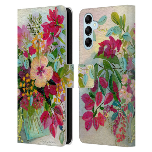 Suzanne Allard Floral Graphics Flamands Leather Book Wallet Case Cover For Samsung Galaxy M14 5G