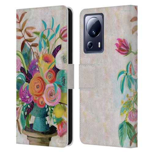 Suzanne Allard Floral Graphics Charleston Glory Leather Book Wallet Case Cover For Xiaomi 13 Lite 5G