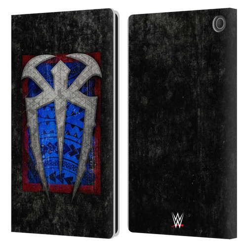 WWE Roman Reigns Distressed Logo Leather Book Wallet Case Cover For Amazon Fire Max 11 2023
