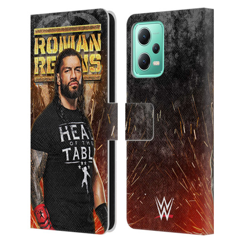 WWE Roman Reigns Grunge Leather Book Wallet Case Cover For Xiaomi Redmi Note 12 5G
