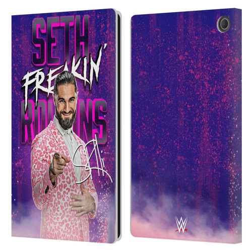 WWE Seth Rollins Seth Freakin' Rollins Leather Book Wallet Case Cover For Amazon Fire Max 11 2023