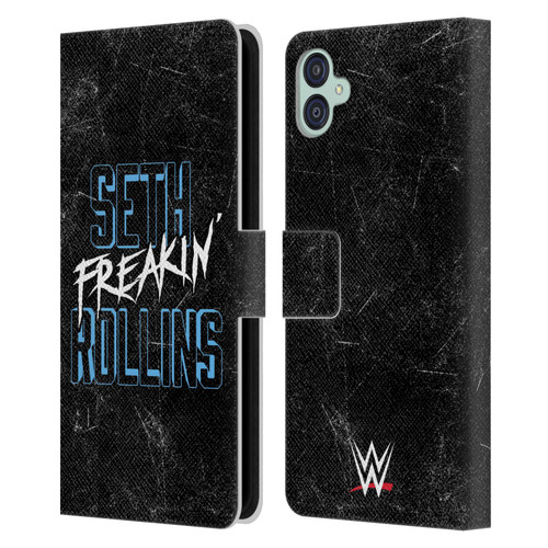 WWE Seth Rollins Logotype Leather Book Wallet Case Cover For Samsung Galaxy M04 5G / A04e