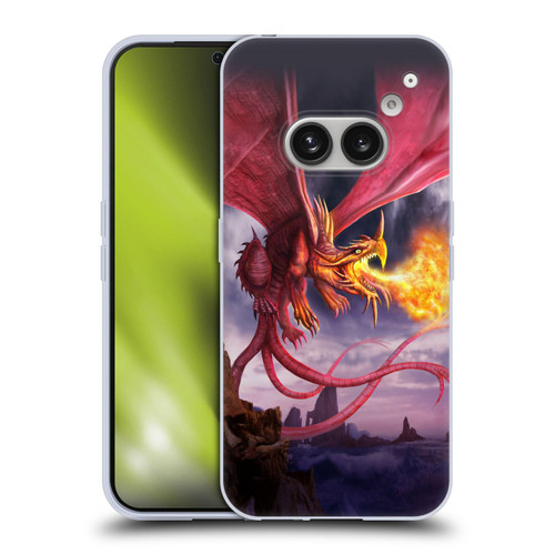Anthony Christou Art Fire Dragon Soft Gel Case for Nothing Phone (2a)