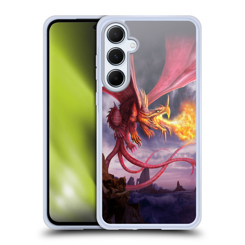Anthony Christou Art Fire Dragon Soft Gel Case for Samsung Galaxy A55 5G