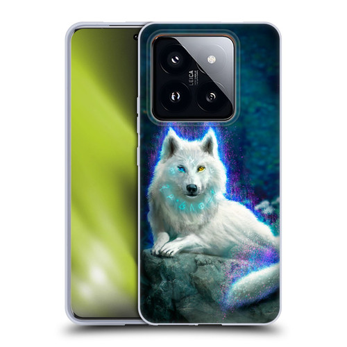 Anthony Christou Fantasy Art White Wolf Soft Gel Case for Xiaomi 14 Pro