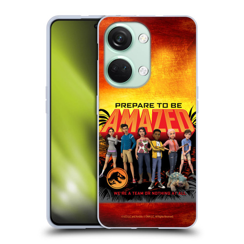Jurassic World: Camp Cretaceous Character Art Amazed Soft Gel Case for OnePlus Nord 3 5G