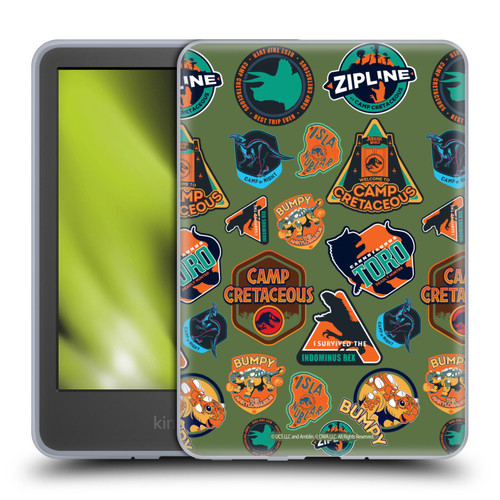 Jurassic World: Camp Cretaceous Character Art Pattern Icons Soft Gel Case for Amazon Kindle 11th Gen 6in 2022