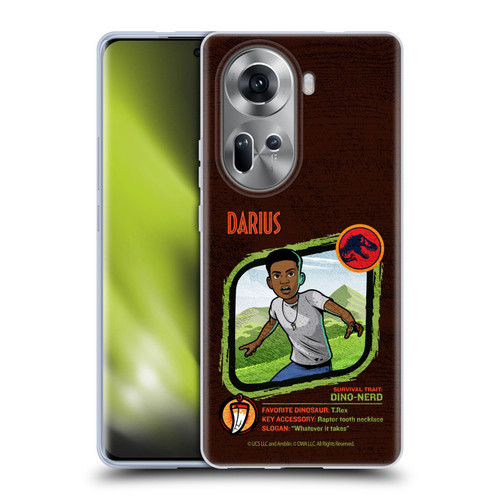 Jurassic World: Camp Cretaceous Character Art Darius Soft Gel Case for OPPO Reno11