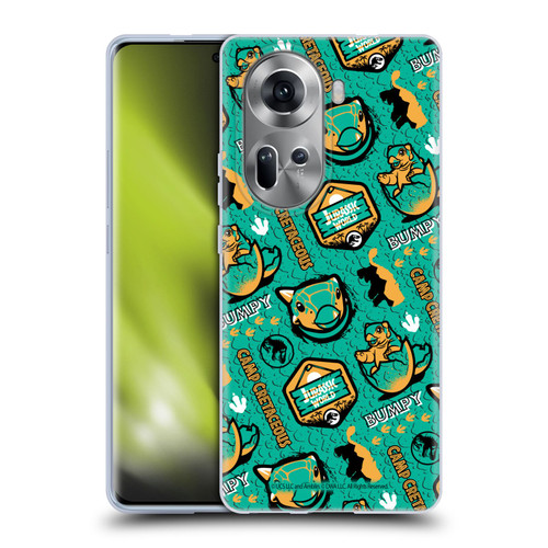 Jurassic World: Camp Cretaceous Character Art Pattern Bumpy Soft Gel Case for OPPO Reno11