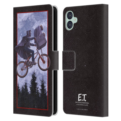 E.T. Graphics Night Bike Rides Leather Book Wallet Case Cover For Samsung Galaxy M04 5G / A04e