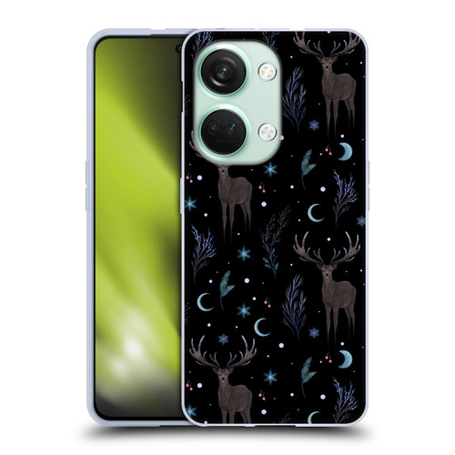 Episodic Drawing Art Winter Deer Pattern Soft Gel Case for OnePlus Nord 3 5G