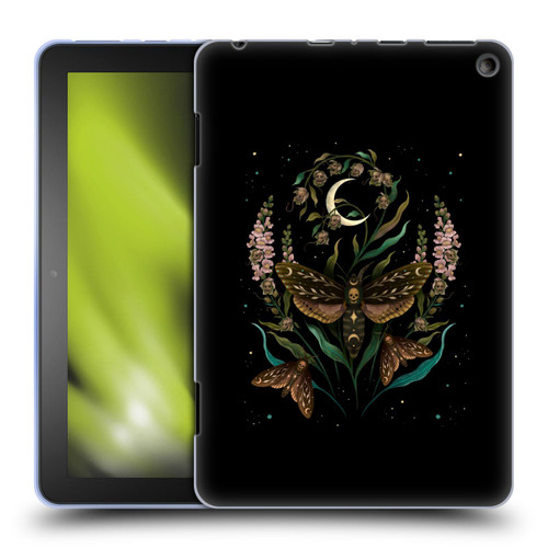 Episodic Drawing Illustration Animals Death Head Soft Gel Case for Amazon Fire HD 8/Fire HD 8 Plus 2020