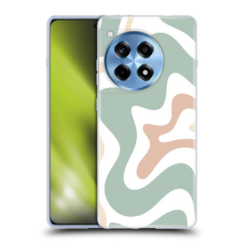 Kierkegaard Design Studio Retro Abstract Patterns Celadon Sage Swirl Soft Gel Case for OnePlus 12R