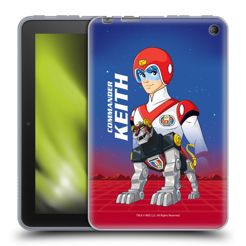 Voltron Character Art Commander Keith Soft Gel Case for Amazon Fire 7 2022