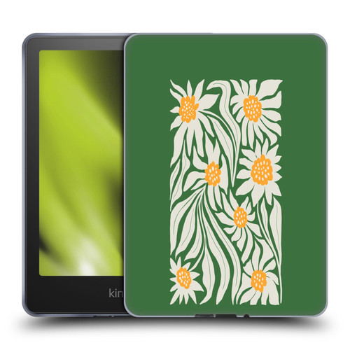 Ayeyokp Plants And Flowers Sunflowers Green Soft Gel Case for Amazon Kindle Paperwhite 5 (2021)